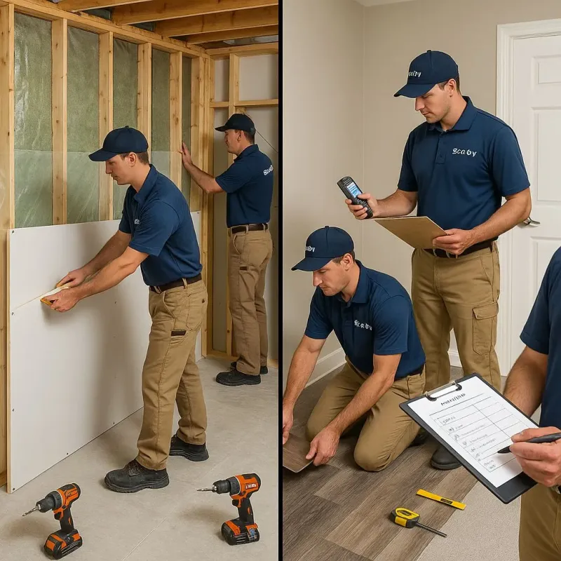 Repairs and Reconstruction process in Brusly, LA